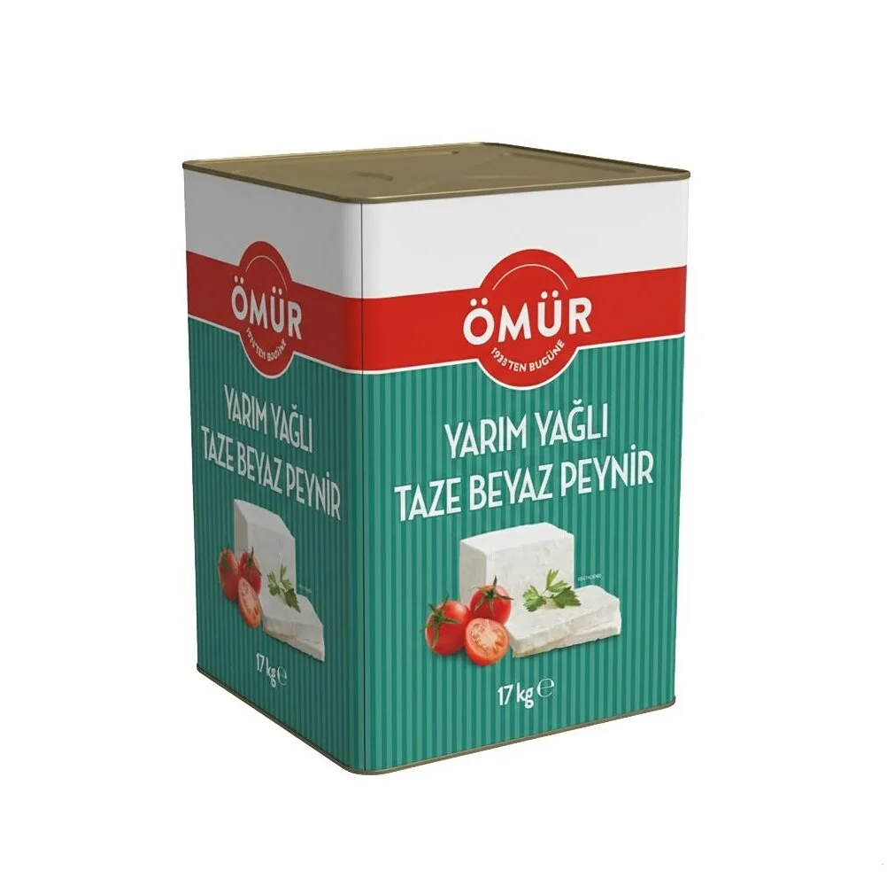 Ömür Yarım Yağlı Taze Beyaz Peynir 17 Kg