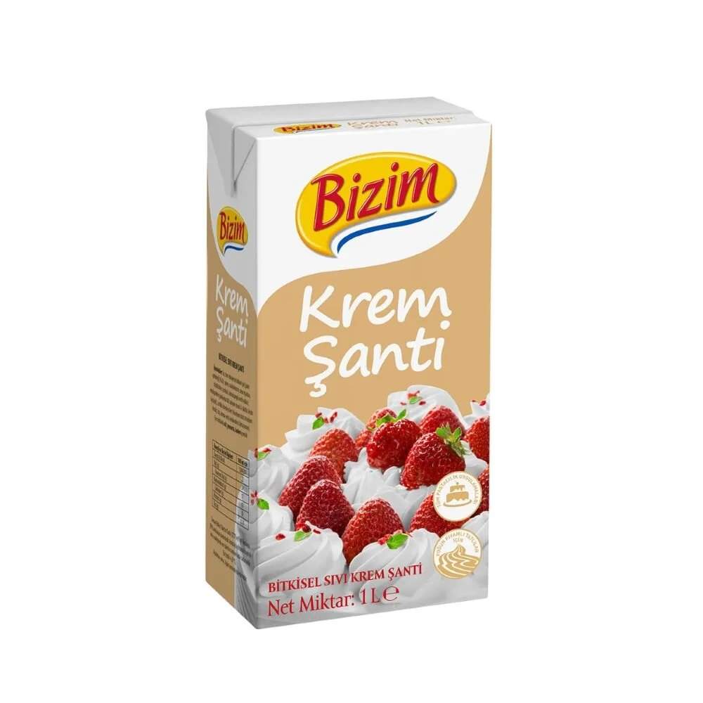 Bizim Krem Şanti Bitkisel Yağlı 1 L