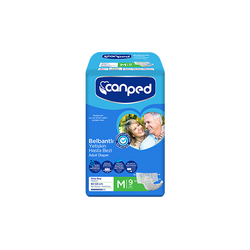 Canped Belbantlı Orta Boy Hasta Bezi 9lu