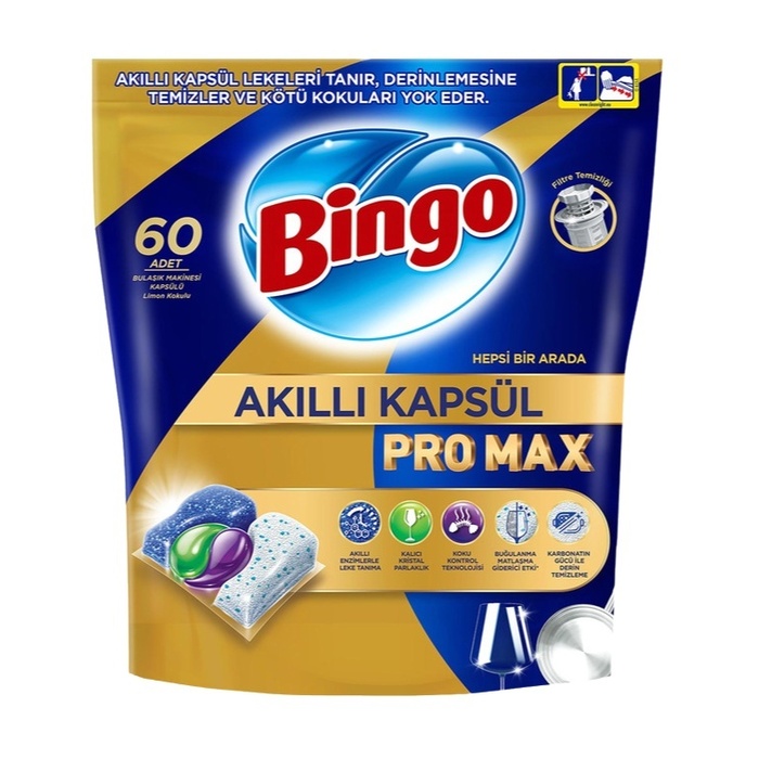 Bingo Akıllı Bulaşık Makinesi KapsülüPro Max 60 Lı