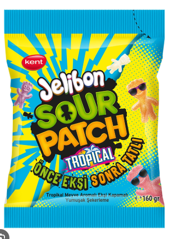 Kent Jelibon Sour Patch Tropical 160 gr