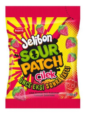 Kent Jelibon Sour Patch Çilek 80 gr