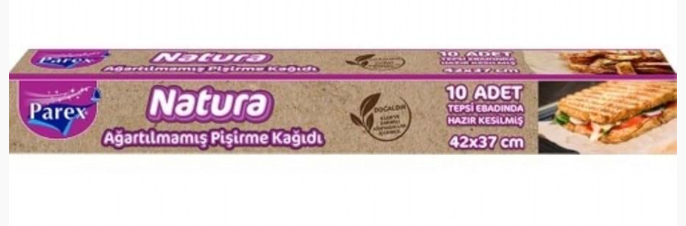 Parex Natura 10 Lu Pişirme Kağıdı  Hazır Kesilmiş