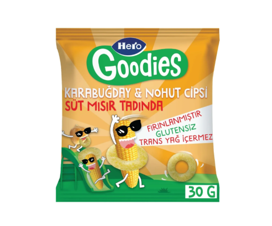 Hero Goodies Süt Mısır Cips 30 gr