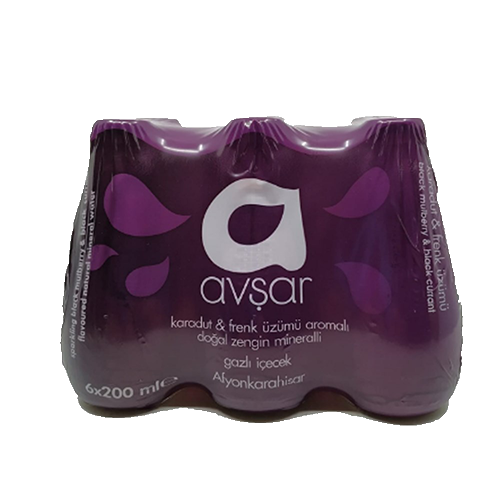 Avşar Maden Suyu Karadut Frenk 6x200 Ml