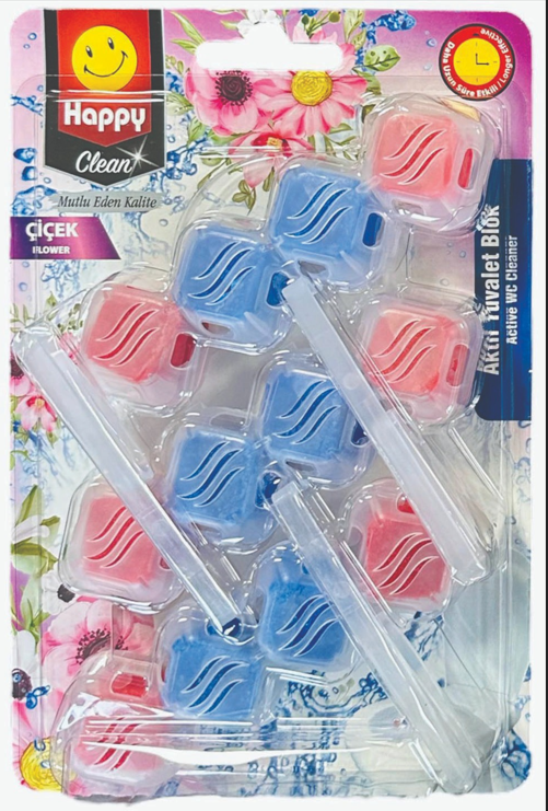 Happy Clean Wc Blok Çiçek 3 x 50 Gr