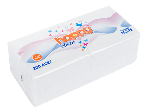 Happy Clean Peçete 200 Adet 30x30