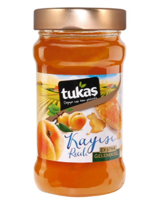 Tukaş Reçel Ekstra Geleneksel Kayısı 380 Gr