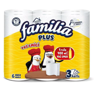Familia Plus Yağ Emici Havlu 6 Lı