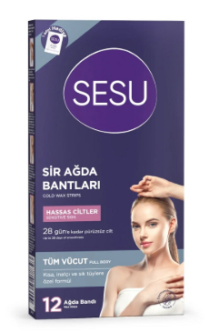 Sesu Ağda Bantı 12 Li Hassas Cilt