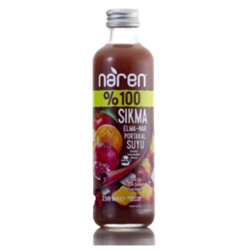 Naren M.Suyu Sıkma Elma-Nar-Portakal %100 250 Ml