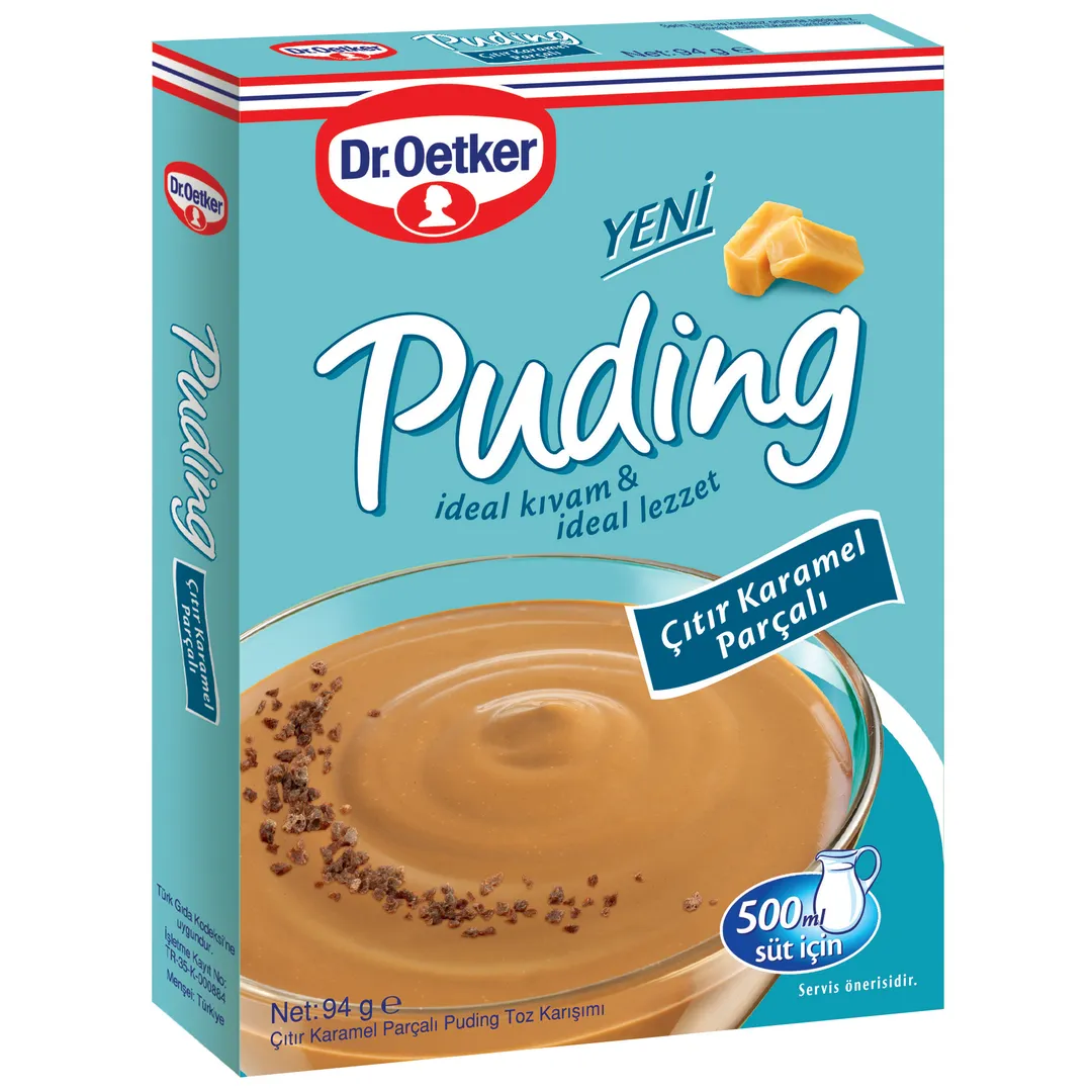 Dr.Oetker  Puding  Karamel Parçalı 94 Gr