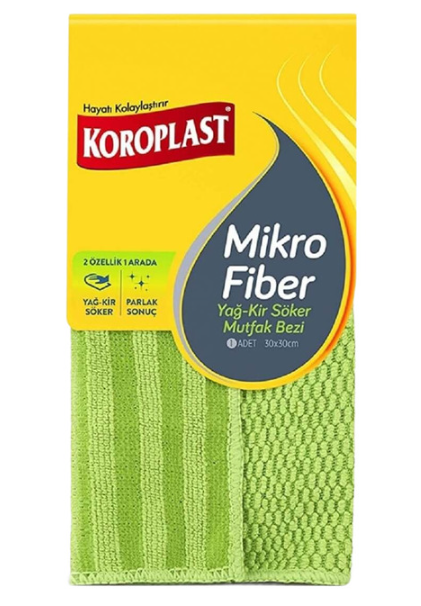 Koroplast Mikrofiber Yağ Kir Sökücü Mutfak Bez