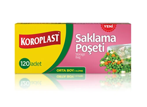 Koroplast Saklama Poşeti Orta Boy 24X38 cm 120li