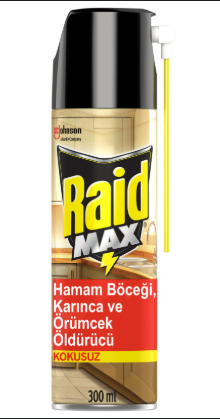 Raid Max Böceksavar Kokusuz Sprey 300 Ml X 2 Adet