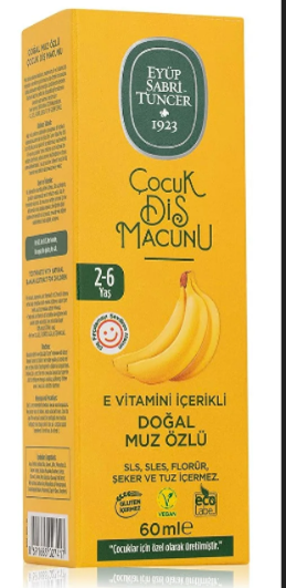 E.Sabri Tuncer Diş Macunu Muz Özlü Çocuk60 ML
