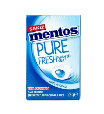 Perfetti Mentos Pure Fresh Nane AromalıSakız 22 gr