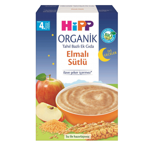 Hipp Organik Sütlü Elmalı Tahıl Bazlı Kaşık Maması250 Gr