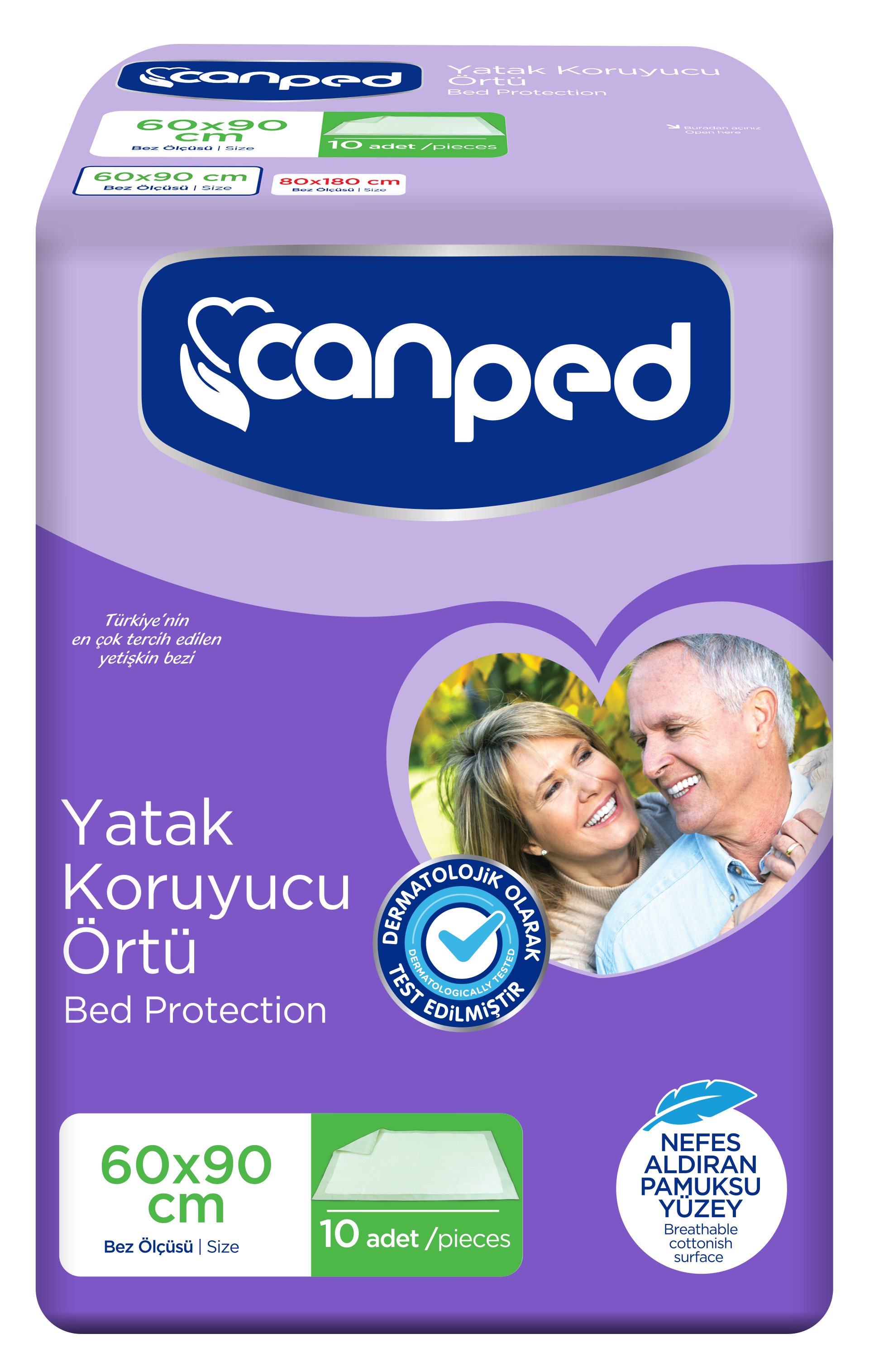 Canped Yatak Koruyucu 60x90 cm 10 Adet
