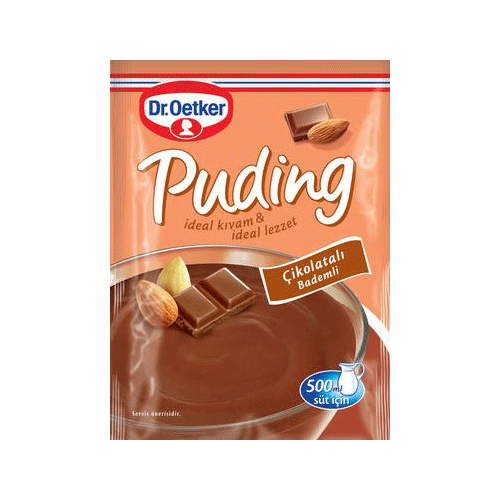 Dr.Oetker Çikolata Bademli Puding 104 gr