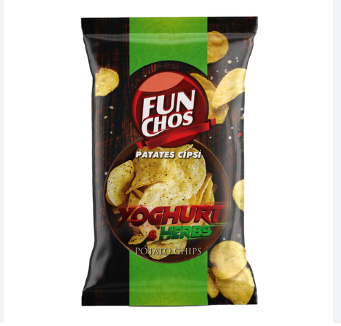 Funchos Yoğurt Mevsim Yeşillikli Cips 100 g