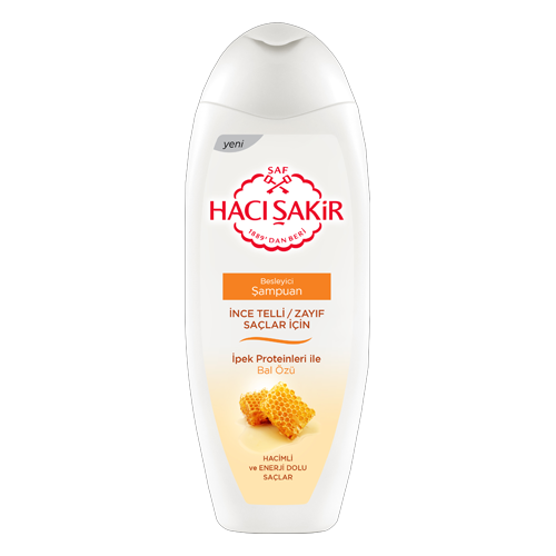 Hacı Şakir İnce Telli Saçlara Özel Şampuan Bal Özlü 500 ml