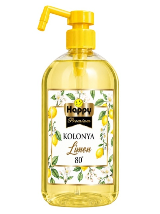 Happy Premium Limon Kolonyası Pump Şişe 750 ml