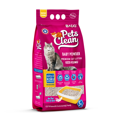 Bado Pets Clean Kedi Kumu Pudra Kokulu 5 lt