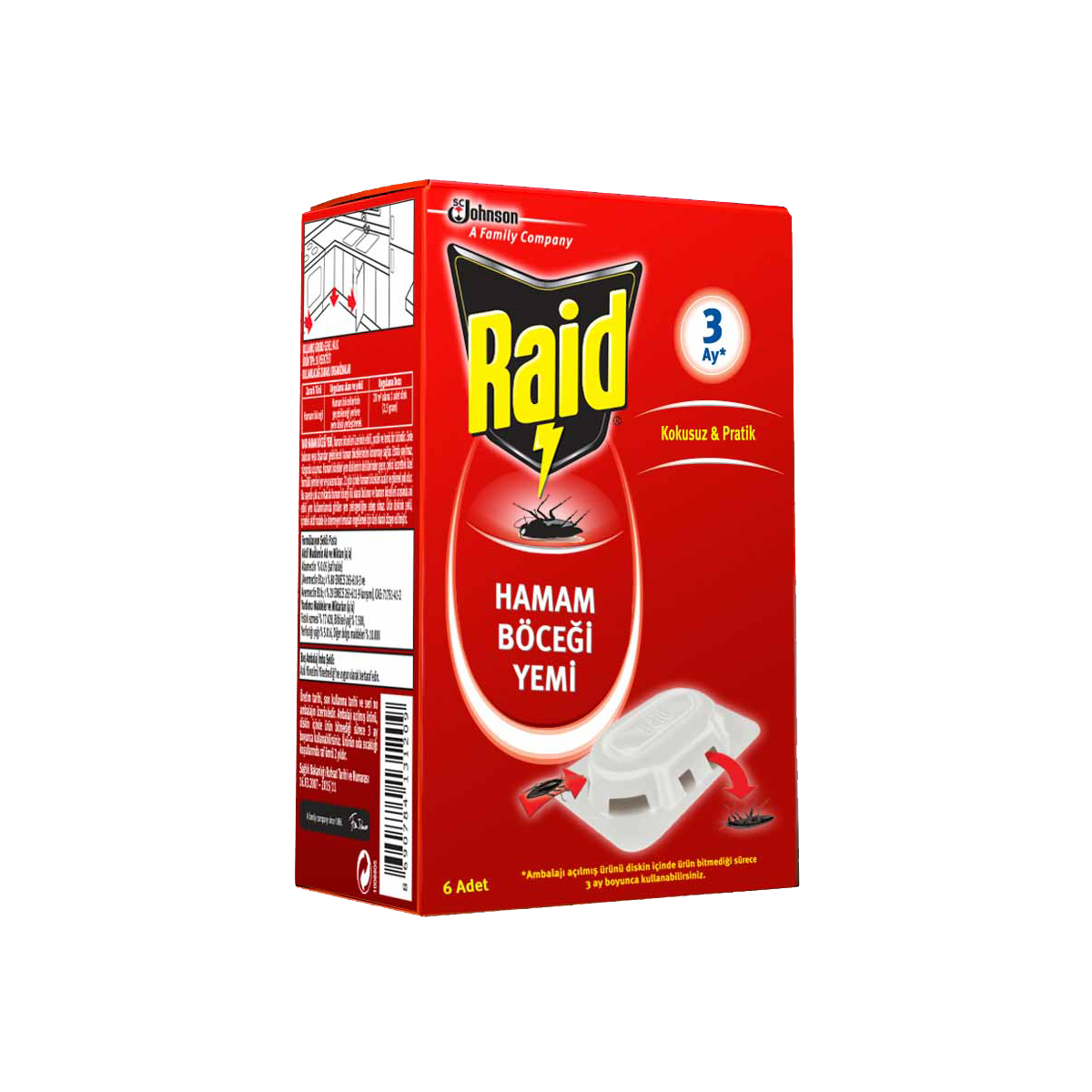 Raid Böcek Yemi 6 Lı