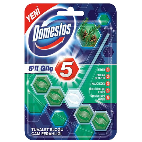 Domestos Wc Blok 5 Li Güç Cam Ferahlığı