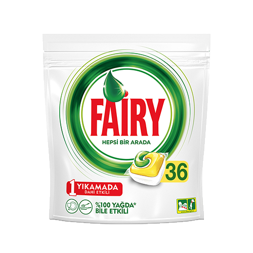 Fairy Hepsi Bir Arada Bulaşık Makinesi Kapsülü Limon 36 Yıkama