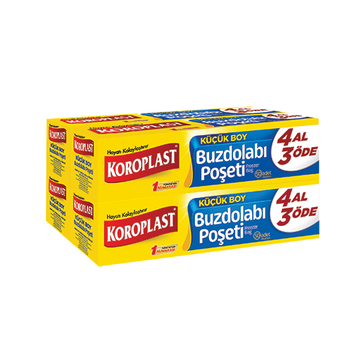 Koroplast Buz Dolabı Poşeti Küçük 20*30 4 Al 3Öde