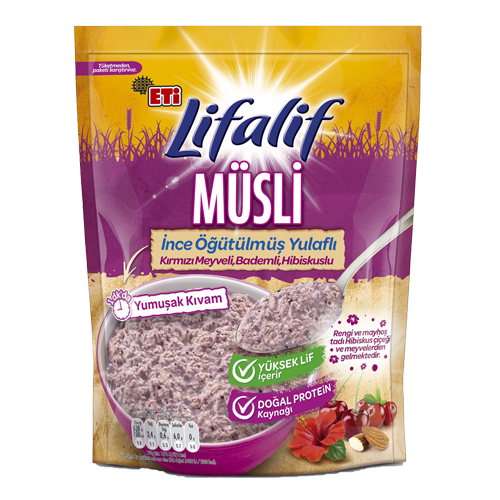 Eti G.Lifalif İnce Öğütülmüş Kırmızı M.Yulaf 250GrYulaf Ezmesi 250gr
