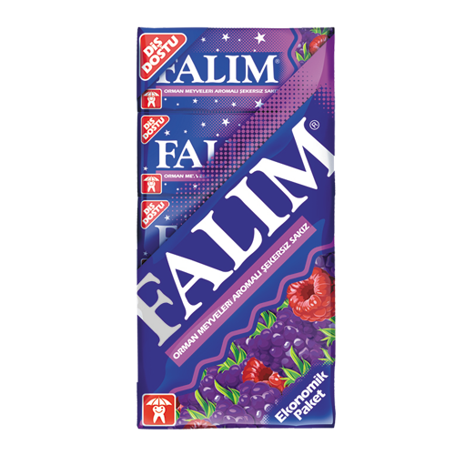 Falım Orman Meyveleri Aromalı Şekersiz Sakız 35 gr 5li