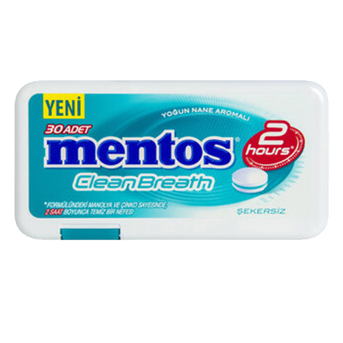 Perfetti Mentos 2 Hours Yoğun Nane Plastik Kap21 GR
