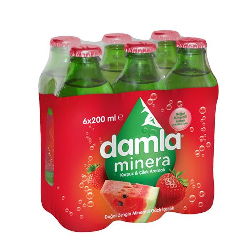 Damla Karpuz Çilek 6X200 Ml