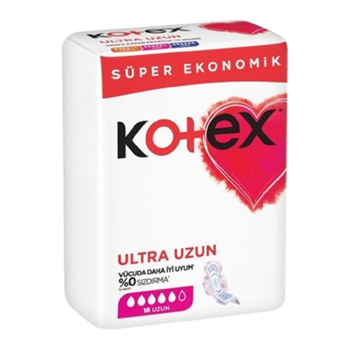 Kotex  Ultra Quadro Süper Eko Uzun 18 Li X 6 Adet
