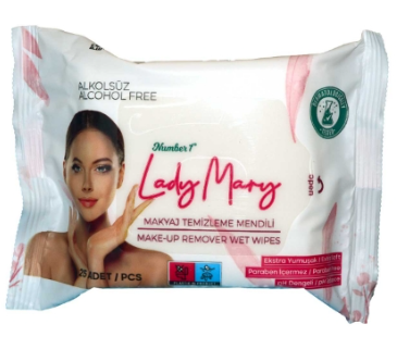 Lady Mary Makyaj Temizleme Mendili 25 Li