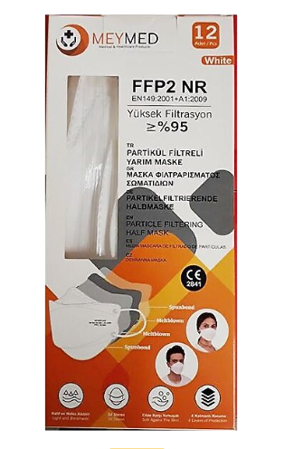 Meymed Maske Yüksek Filtrasyon Maske (FFP2NR)