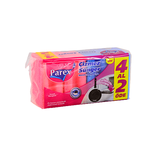 Parex 4 Lü Oluklu Çizmez Sünger