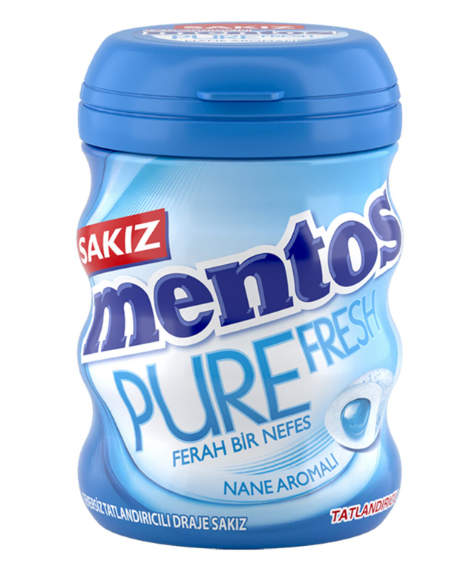Perfetti Mentos Pure Fresh Yeşil Nane Aromalı Sakız 60 gr