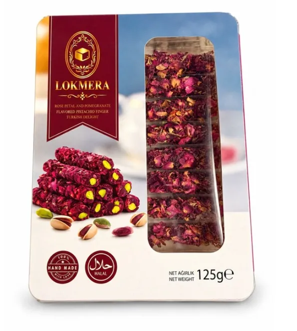 Lomera Gül Yapraklı A.Fıstıklı Lokum 125 Gr