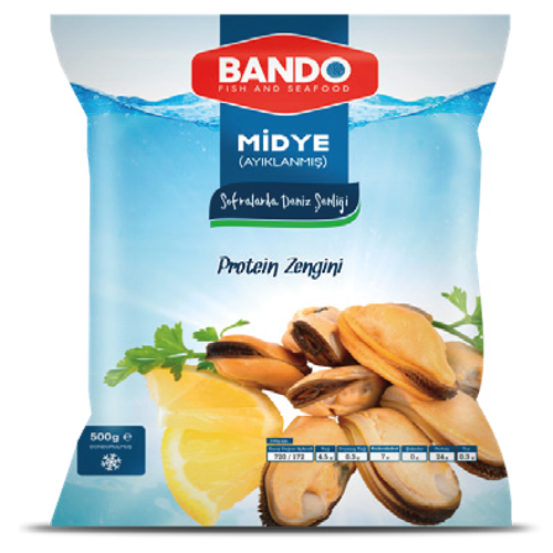 Bando Dnk. Blk. Midye İç 500 Gr