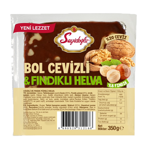 Seyidoğlu Helva Bol Cevizli&Fındıklı 350 Gr