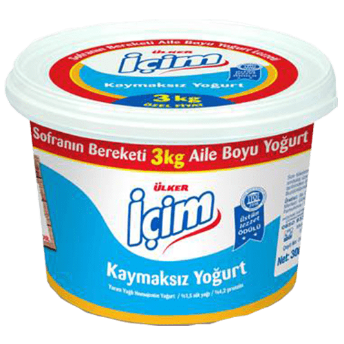 İçim Yoğurt Yarım Yağlı Kova 3000 Gr.