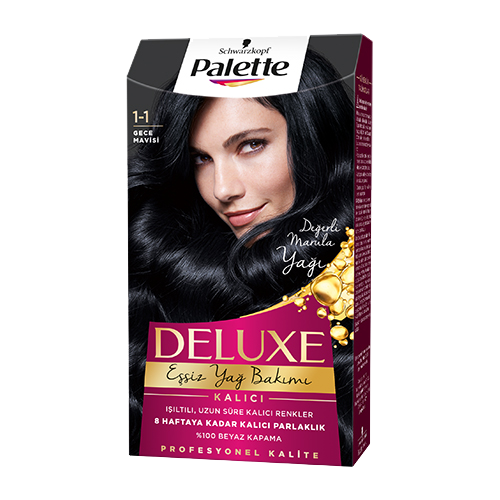 Schwarzkopf Palette Deluxe Set Boya 1-1 Gece Mavisi 50 ml