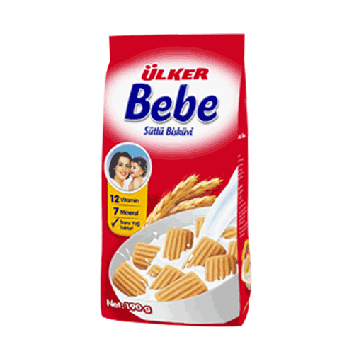 Ülker Bebe Bisküvisi Sütlü 172 gr