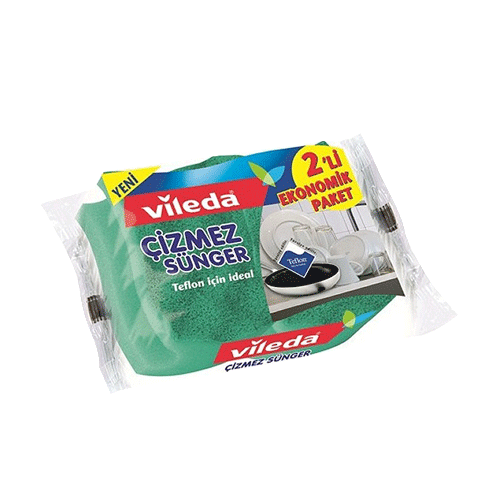 Vileda Oluklu Çizmez Sünger 2li