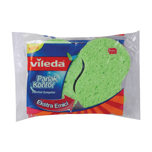 Vileda Oluklu Parlak Konfor Sünger 2li