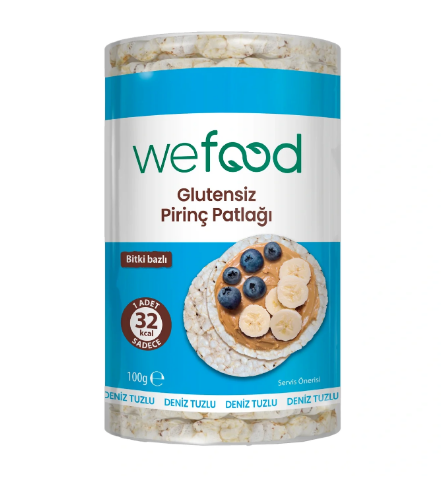 Wefood Glutensiz Pirinç Patlagı 100 Gr